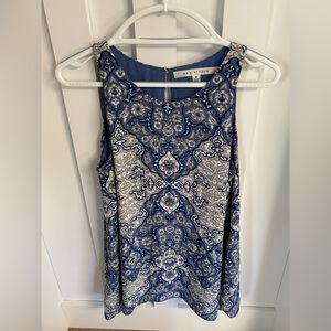 Max Studio blue tank top blouse. Size medium. Good condition.